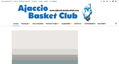 Desktop Screenshot of ajaccio-basketclub.com